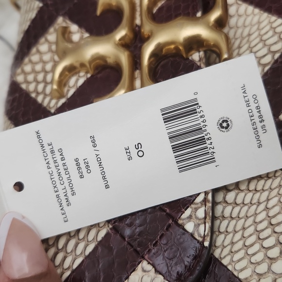 SOLD LIMITED Tory Burch Eleanor Snakeskin Crossbody Camera Bag - Picture 3 of 17